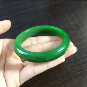 Natural Jade Bangle Nephrite Bangle Internal Diameter 55.8mm NBE011