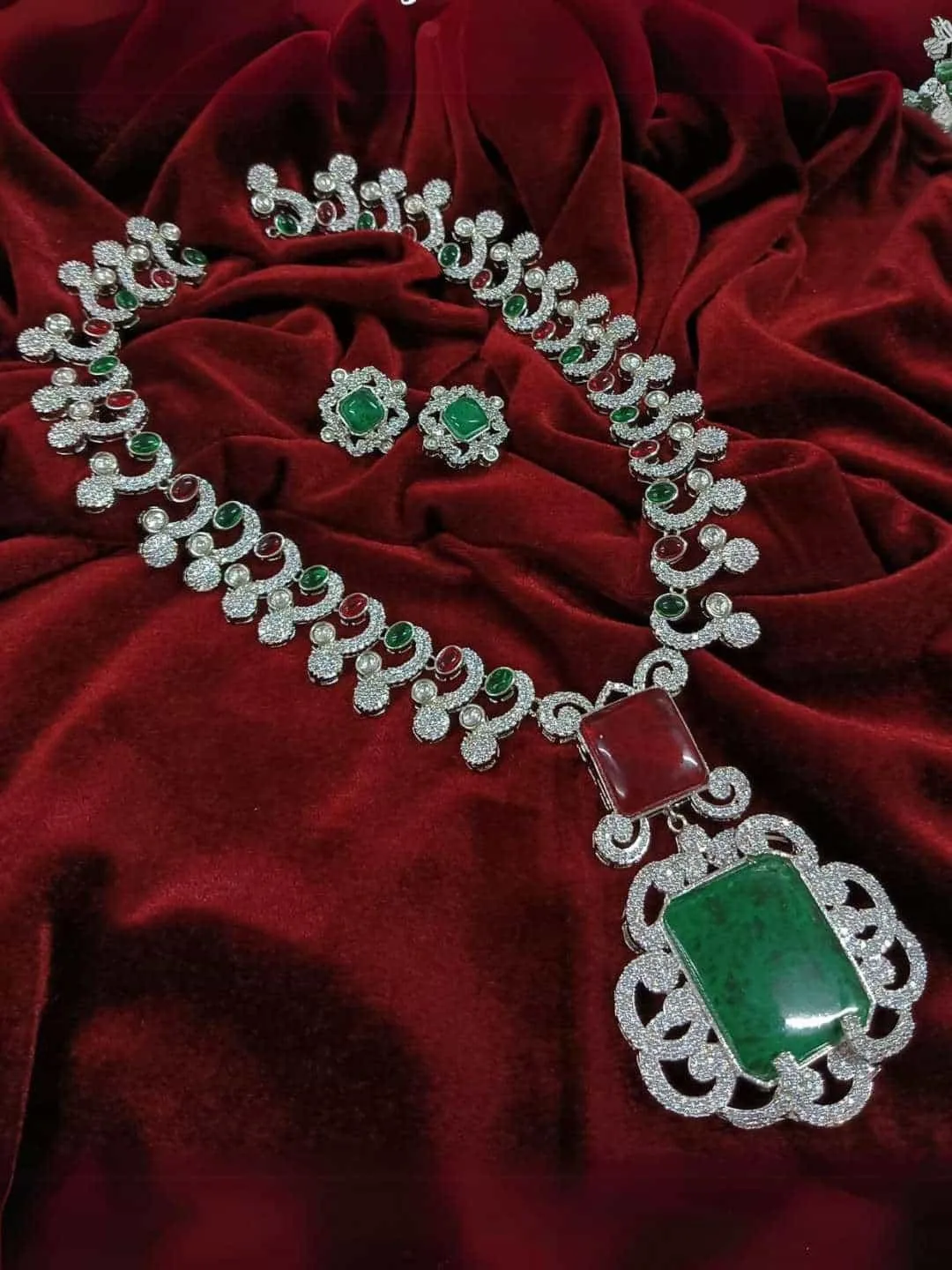 Nita Ambani Inspired Emerald Necklace