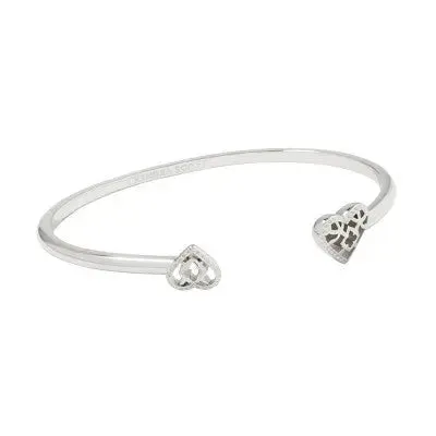 Open Box - Kendra Scott Anna Filigree Rhodium Over Brass Cuff Bracelet - Silver