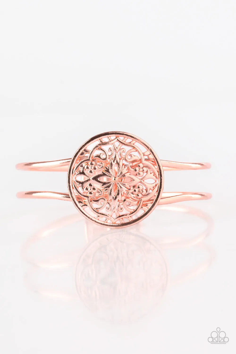 Paparazzi Accessories  - Mandala Majesty #B135 Peg - Copper Bracelet