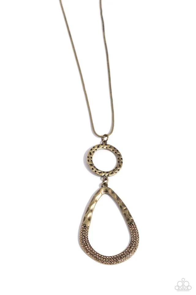 Paparazzi Necklace ~ Focused Fashion - Brass