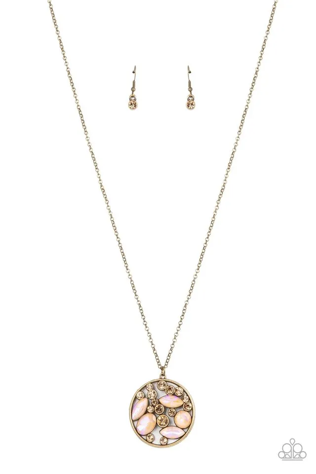 Paparazzi Necklace ~ Iridescently Influential - Brown