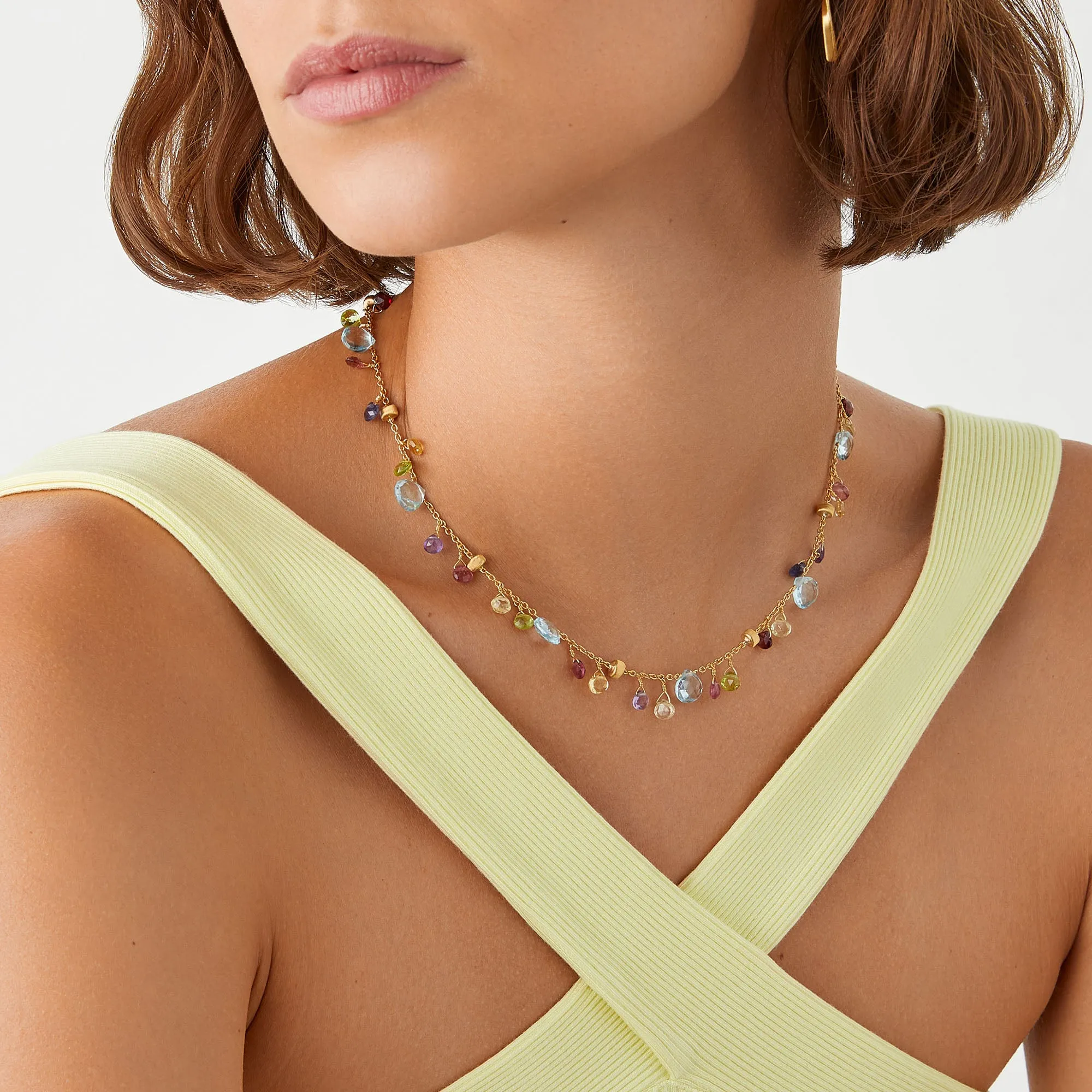 Paradise Single-Strand Gemstone Necklace