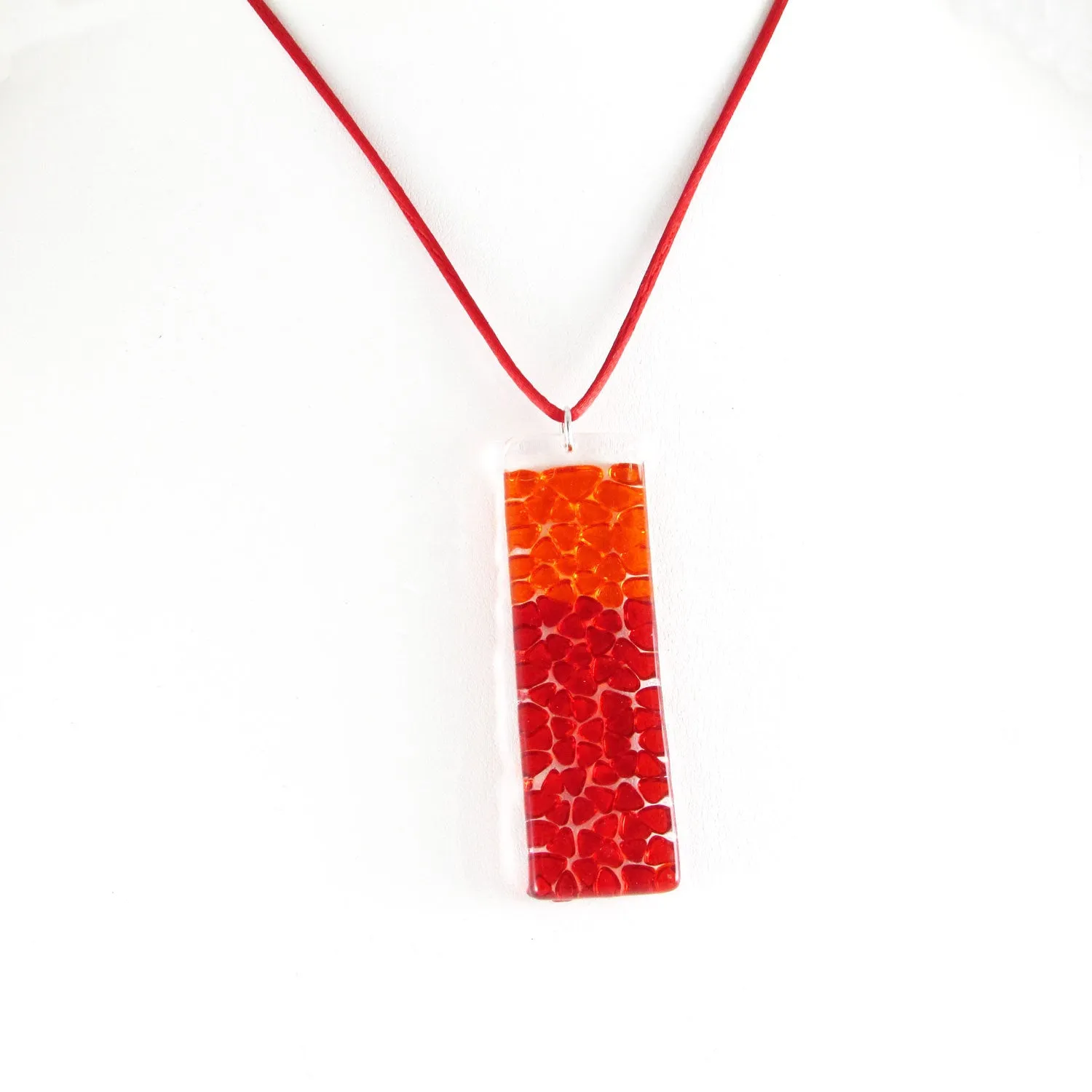 Picado Glass Pendant -Cherry