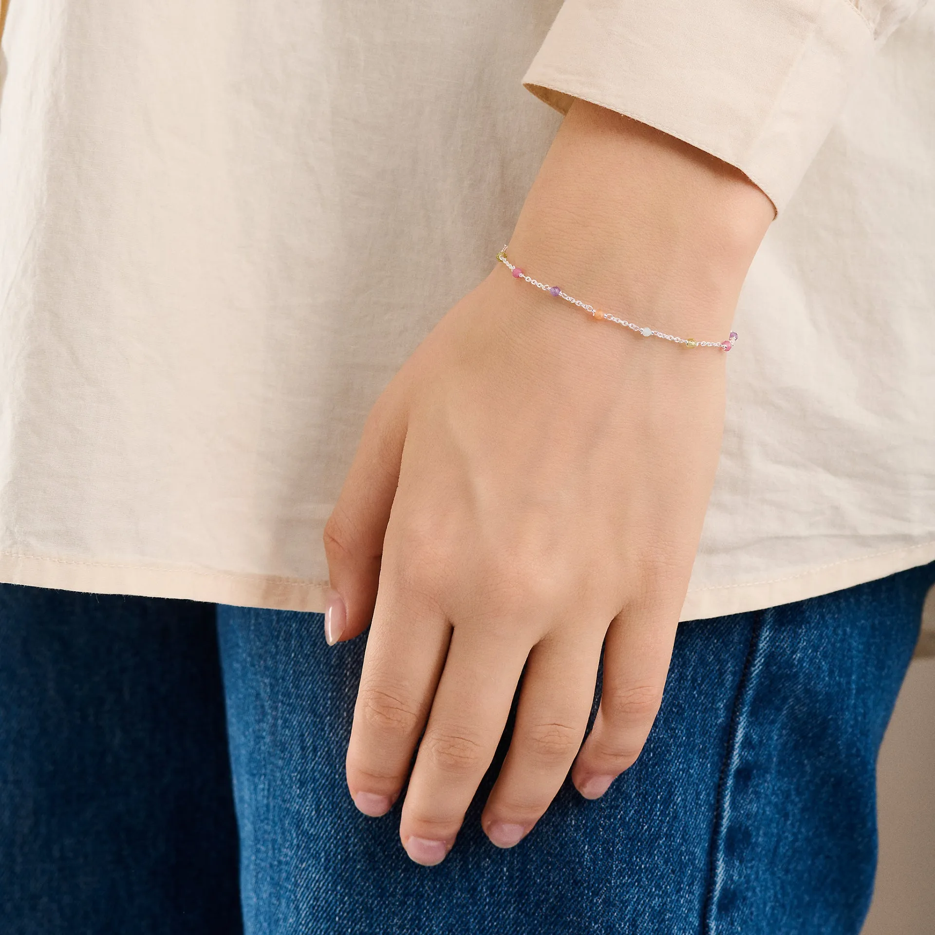 Rainbow Bracelet - Gold - Pernille Corydon