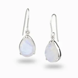Rainbow Moonstone Drop Earrings