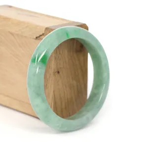 RealJade® Co. "Classic Bangle" Forest Green Natural Burmese Jadeite Jade Bangle ( 55.91 mm )  #436