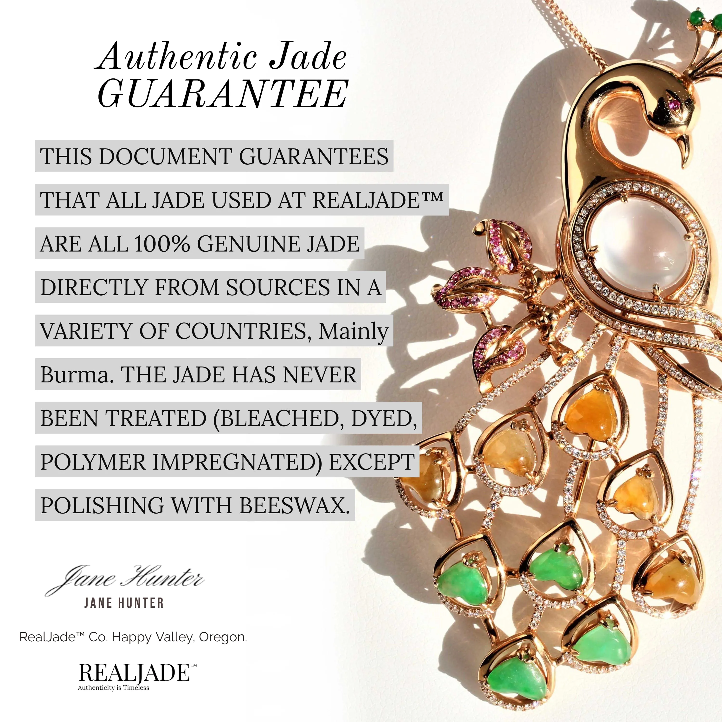 RealJade® "Snail" Genuine High-quality Jade Jadeite Bracelet Bangle with 24k Yellow Gold Snail Charm #428