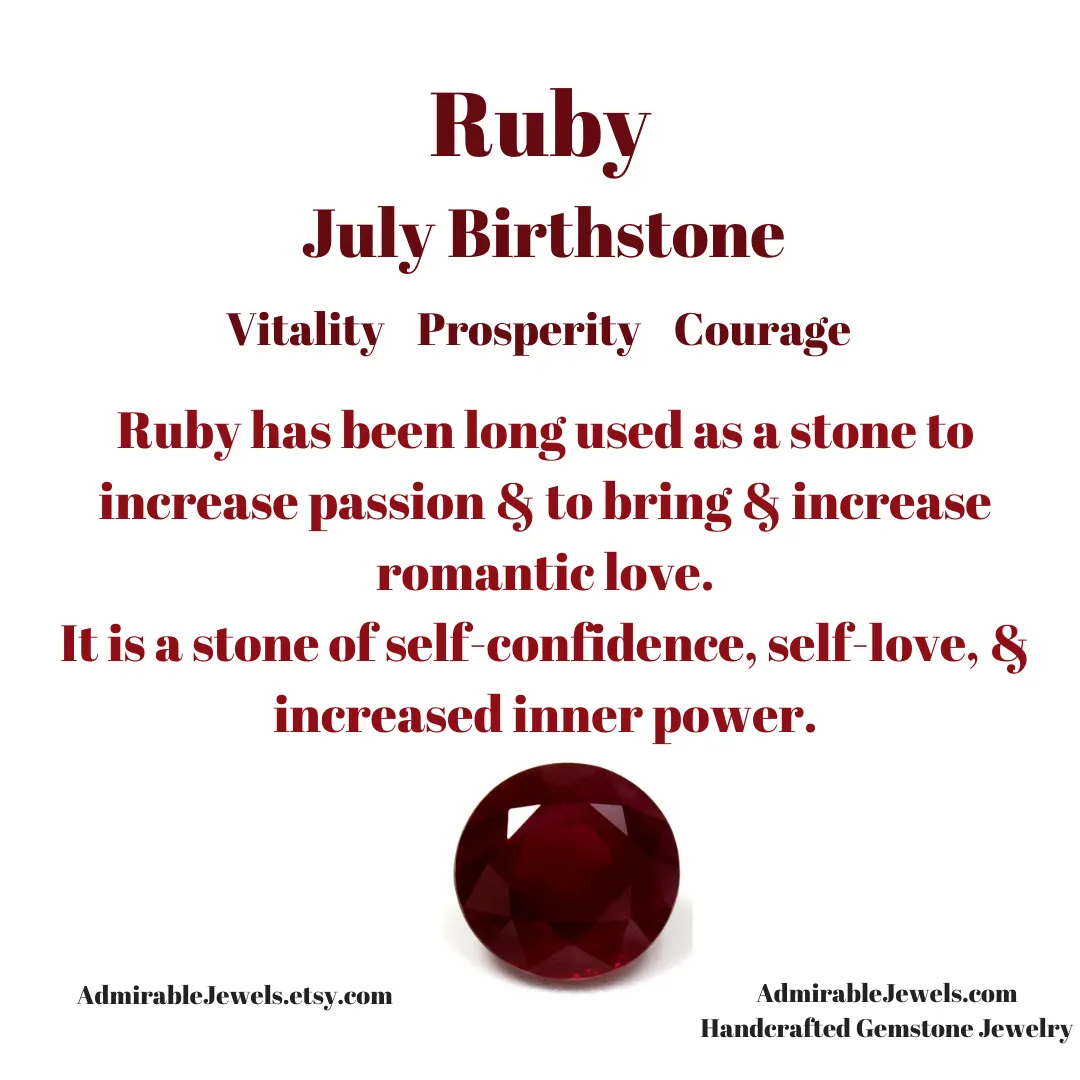 Ruby Hoop Earrings