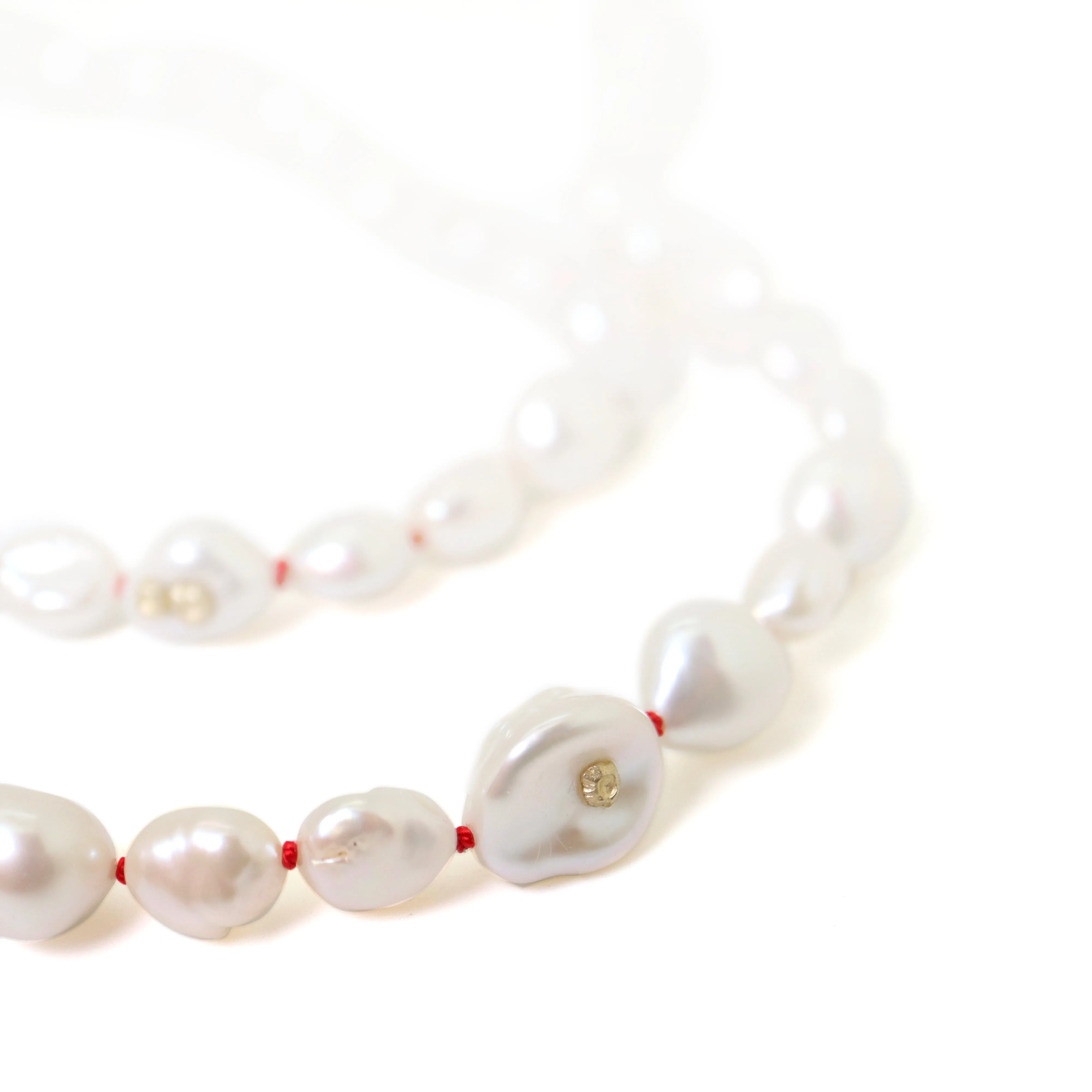 Sea Swept Baroque Pearl Ruthie B. Necklace with Barnacles