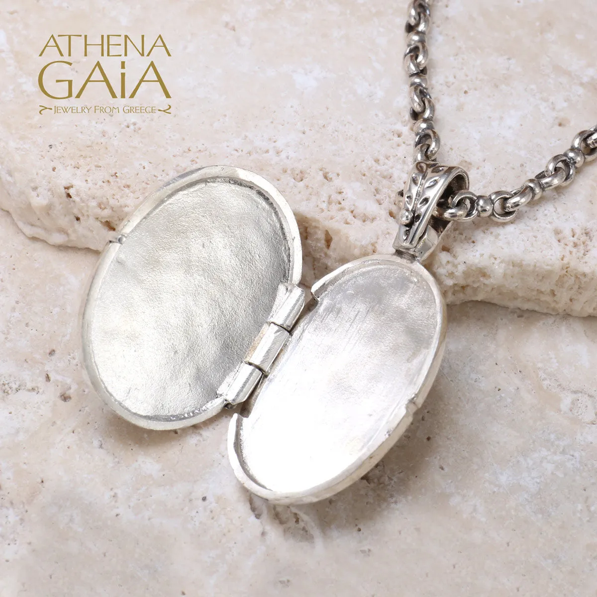 Silver Flower Field Locket