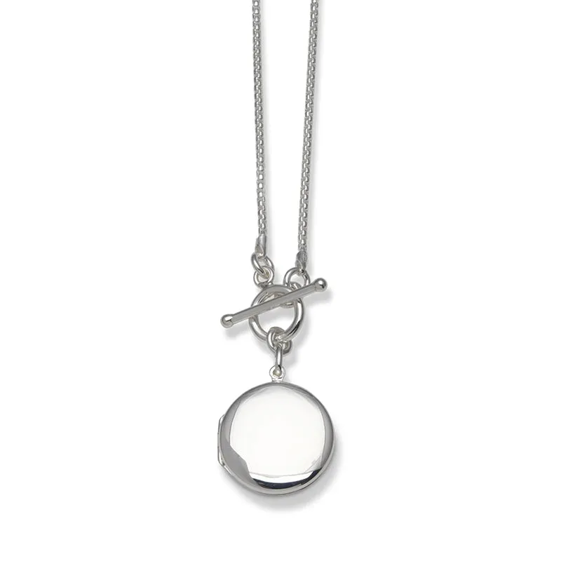 SMALL ROUND LOCKET NECKLACE
