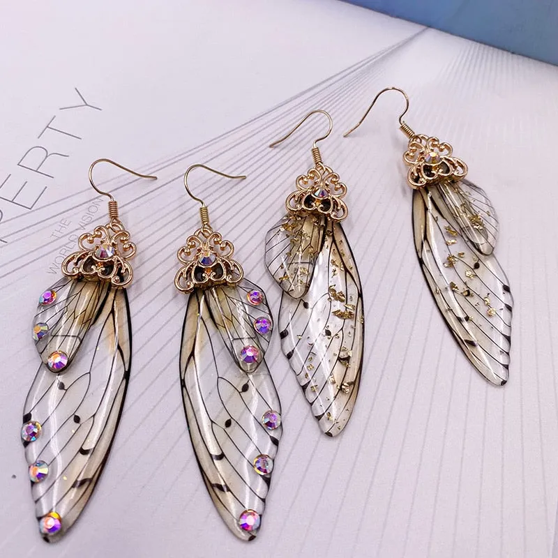 TEEK - Handmade Fairy Wing Earrings