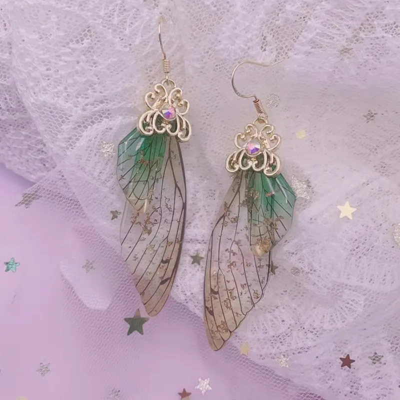 TEEK - Handmade Fairy Wing Earrings