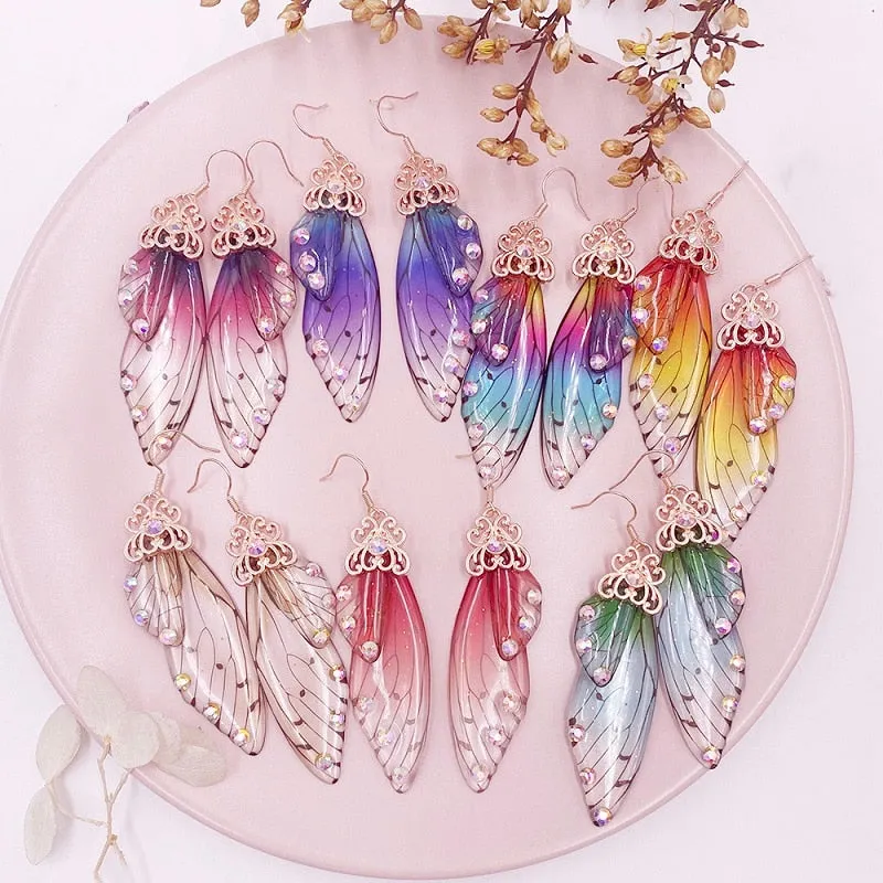 TEEK - Handmade Fairy Wing Earrings