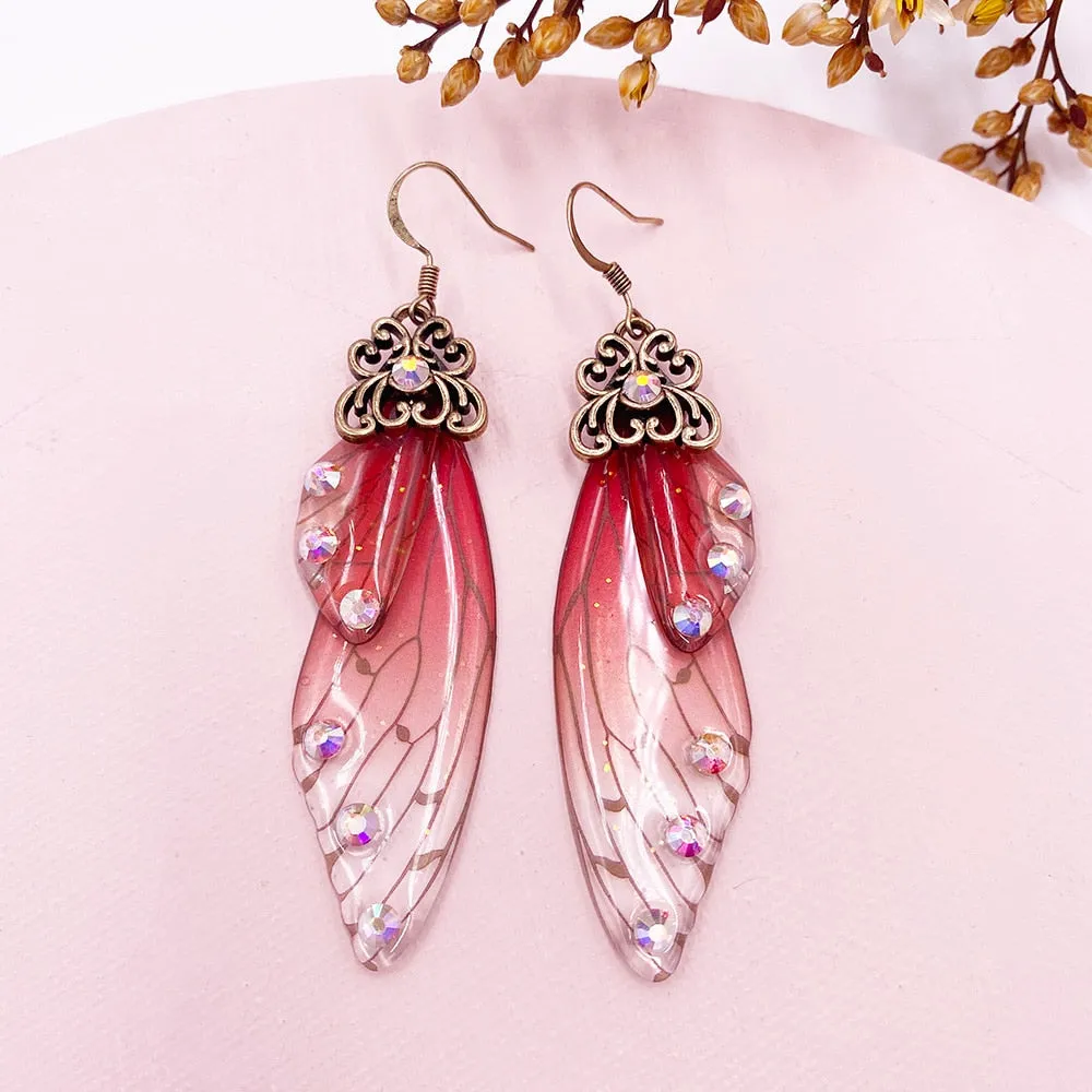 TEEK - Handmade Fairy Wing Earrings