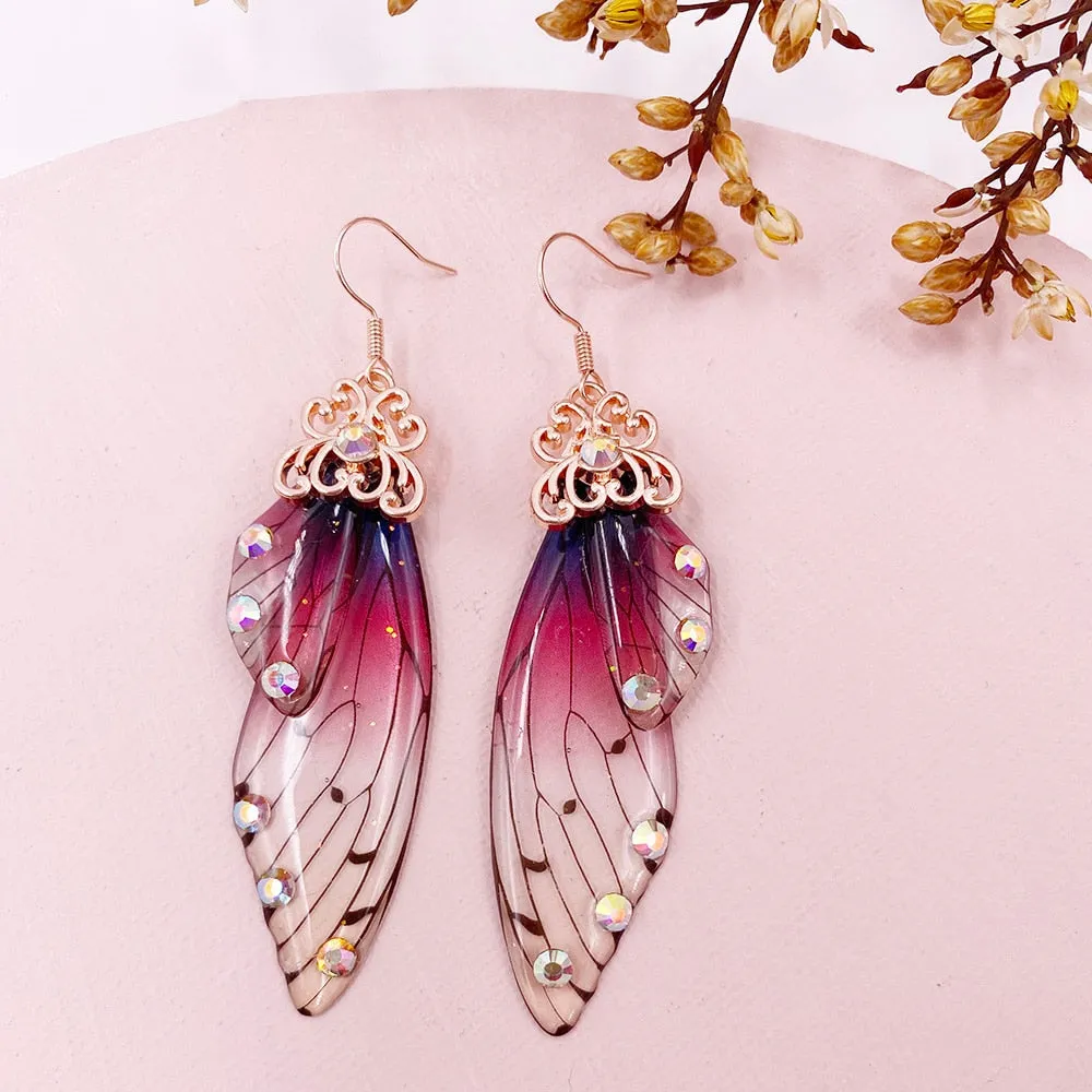 TEEK - Handmade Fairy Wing Earrings