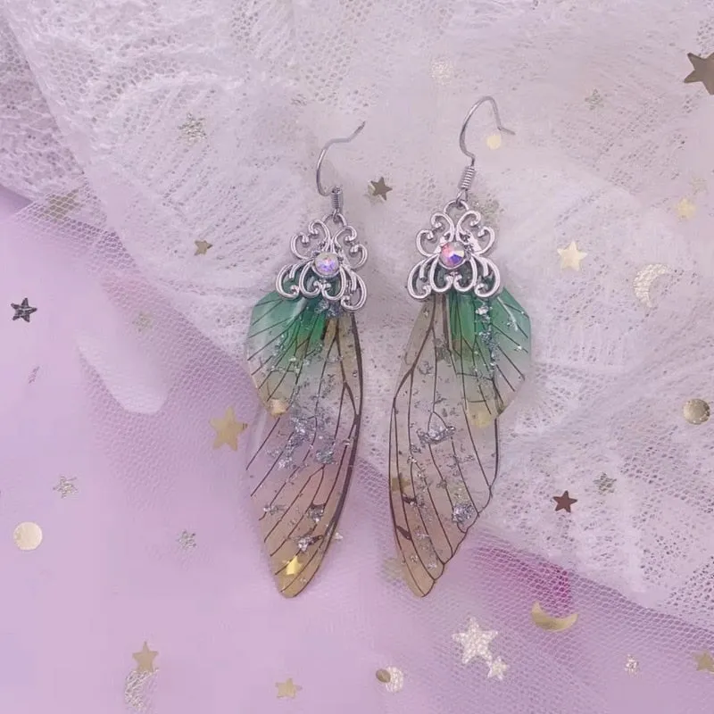 TEEK - Handmade Fairy Wing Earrings