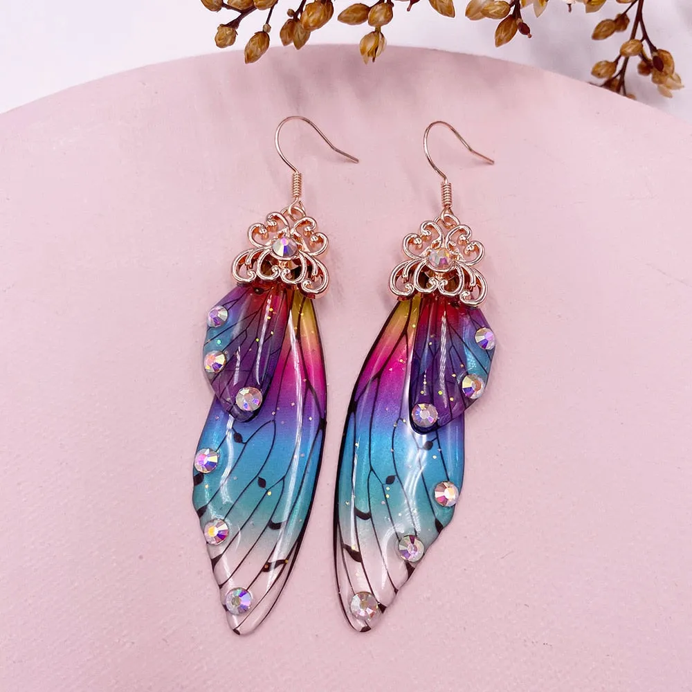TEEK - Handmade Fairy Wing Earrings