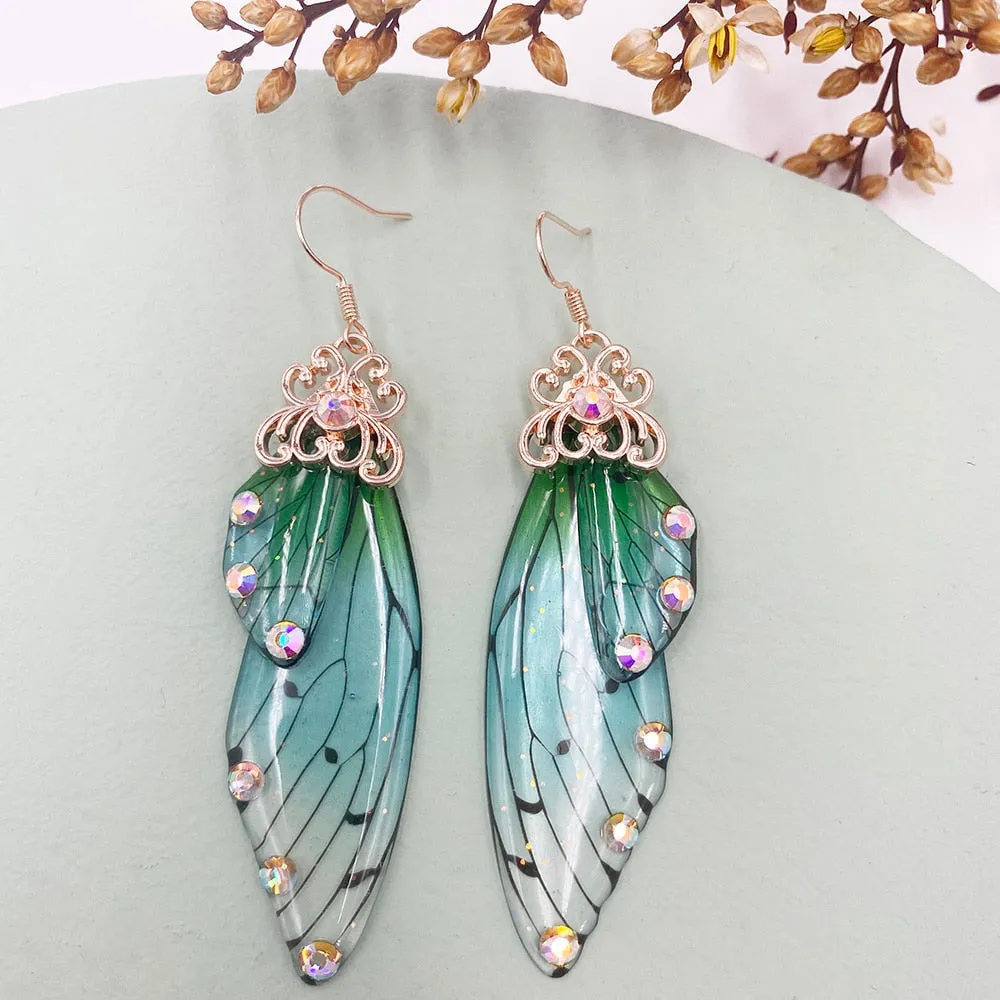 TEEK - Handmade Fairy Wing Earrings