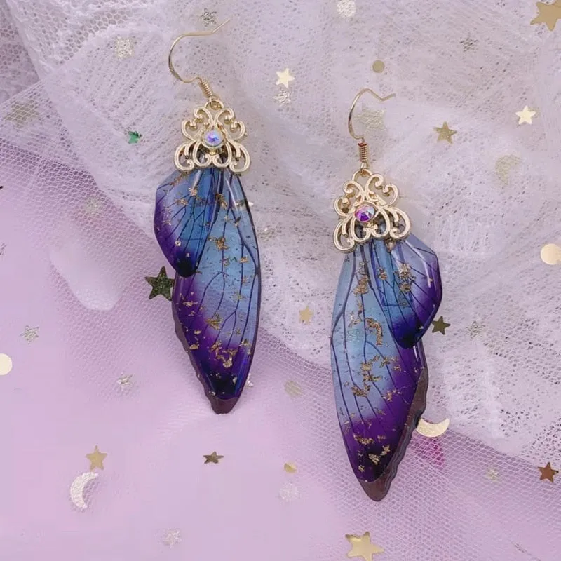 TEEK - Handmade Fairy Wing Earrings
