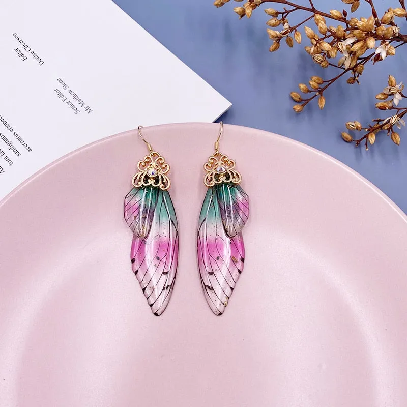TEEK - Handmade Fairy Wing Earrings