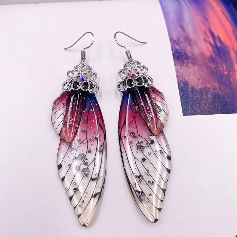 TEEK - Handmade Fairy Wing Earrings