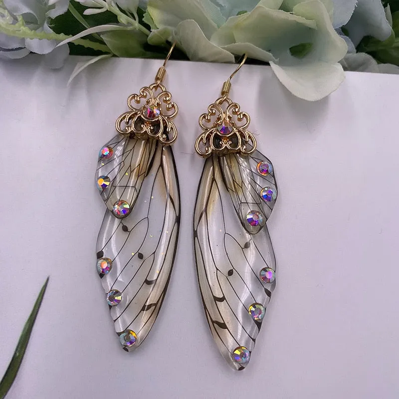 TEEK - Handmade Fairy Wing Earrings