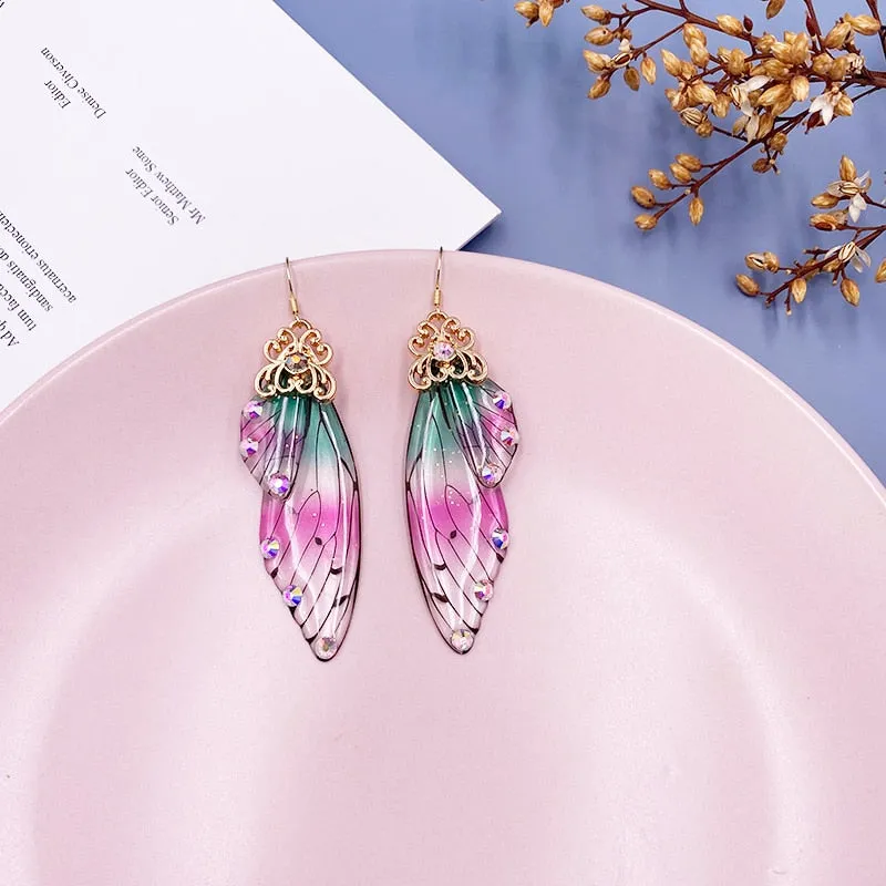 TEEK - Handmade Fairy Wing Earrings