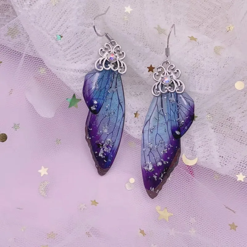 TEEK - Handmade Fairy Wing Earrings