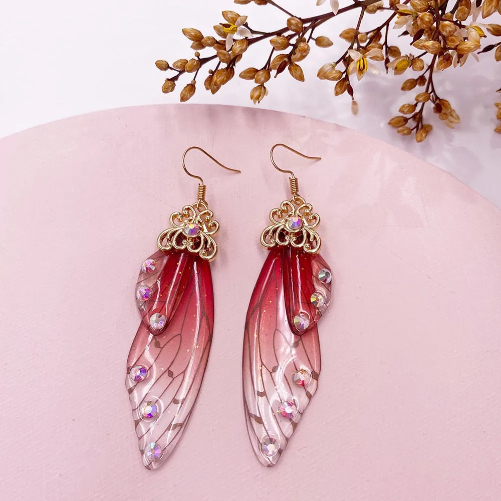 TEEK - Handmade Fairy Wing Earrings