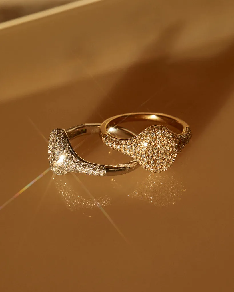 The Perfect Pave Signet Ring