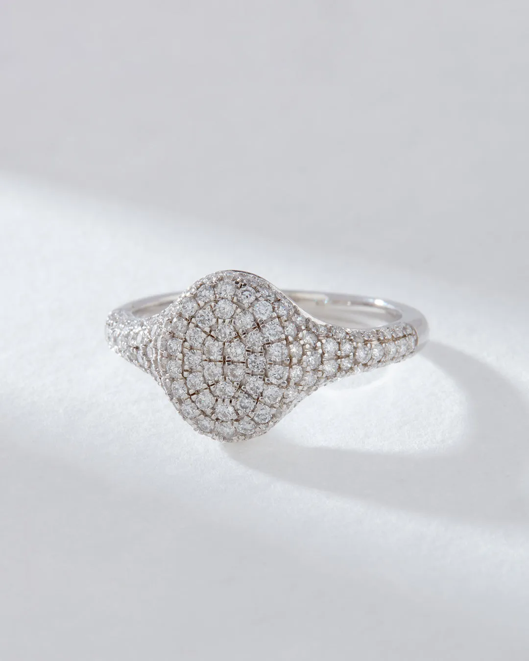 The Perfect Pave Signet Ring