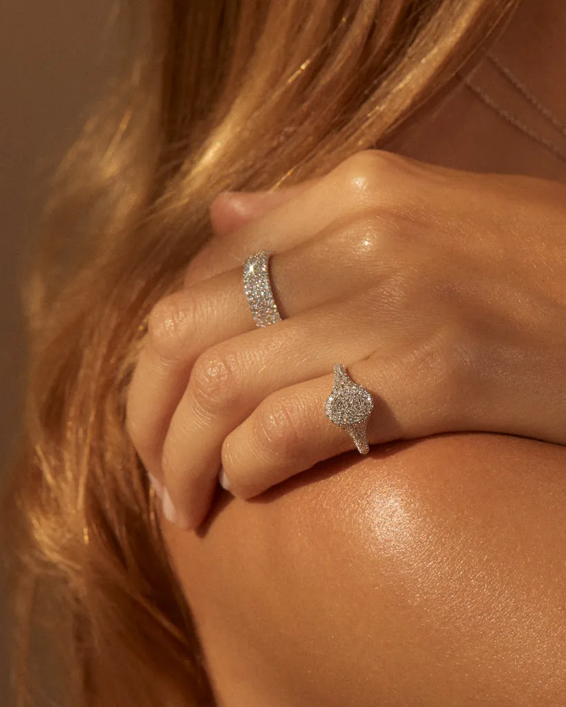 The Perfect Pave Signet Ring