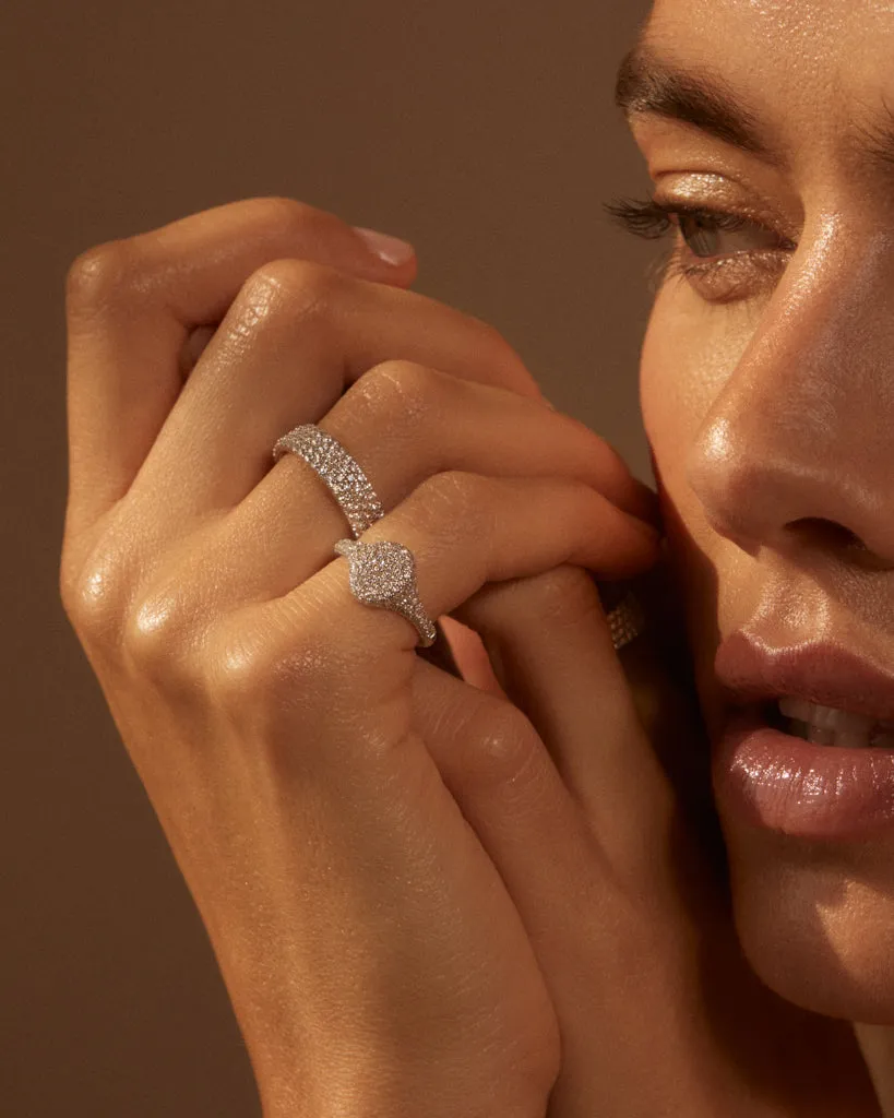 The Perfect Pave Signet Ring