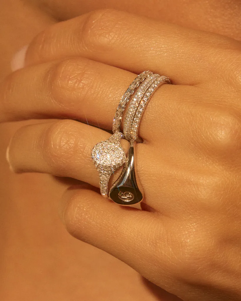 The Perfect Pave Signet Ring