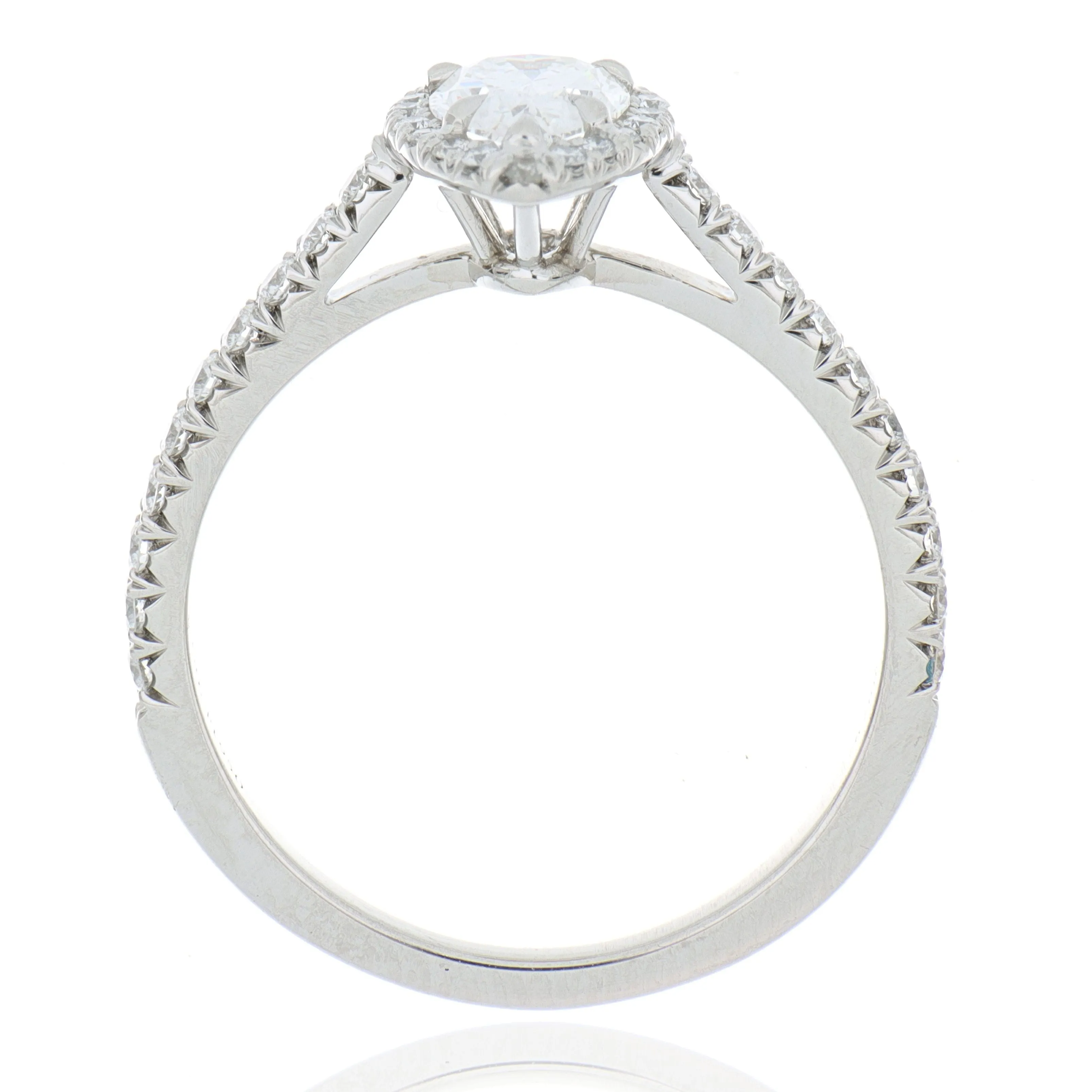 Tiffany & Co. Soleste® Platinum Pear shaped Halo Engagement Ring