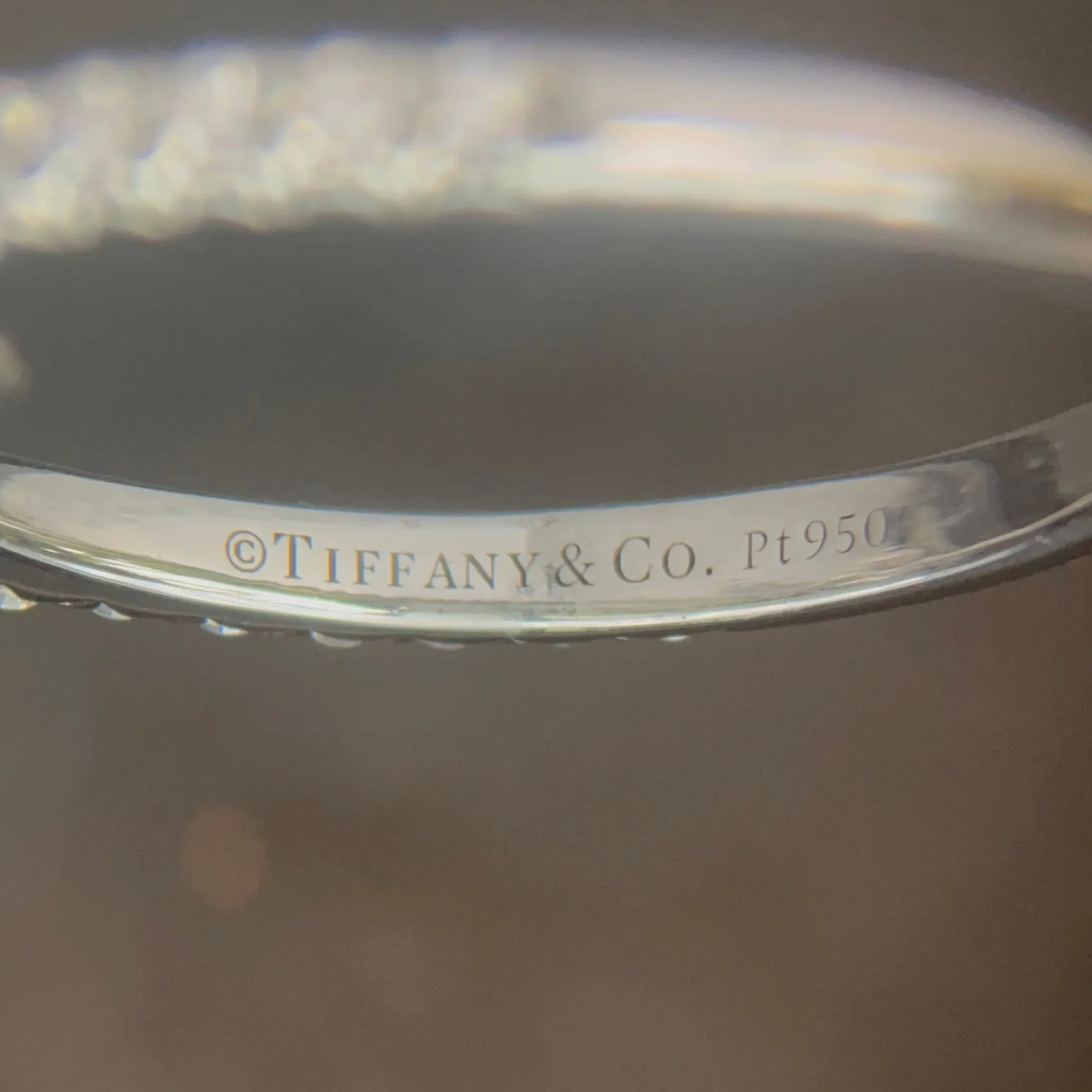 Tiffany & Co. Soleste® Platinum Pear shaped Halo Engagement Ring