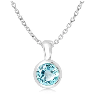 Unique & Co MK-992BT Women's Silver 925 Pendant Necklace
