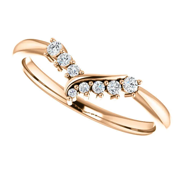 Vera Contoured Diamond Band