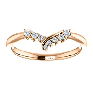 Vera Contoured Diamond Band