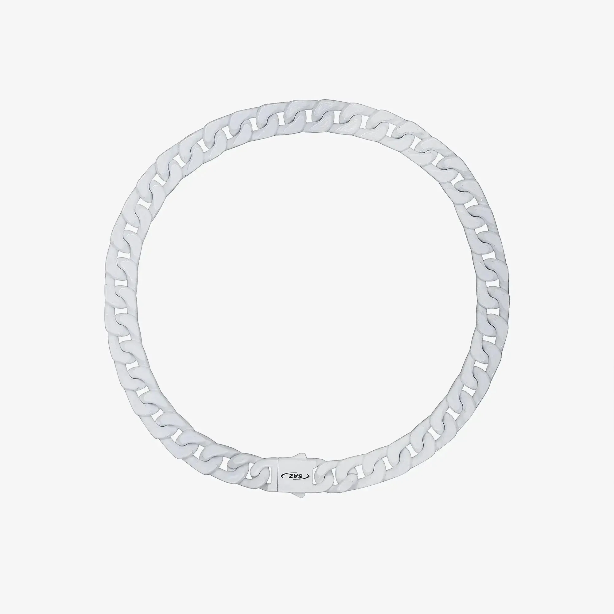 White Cuban Chain Necklace
