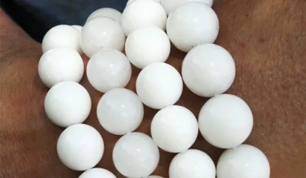 White Jade Gloss Natural Gemstone Bracelet