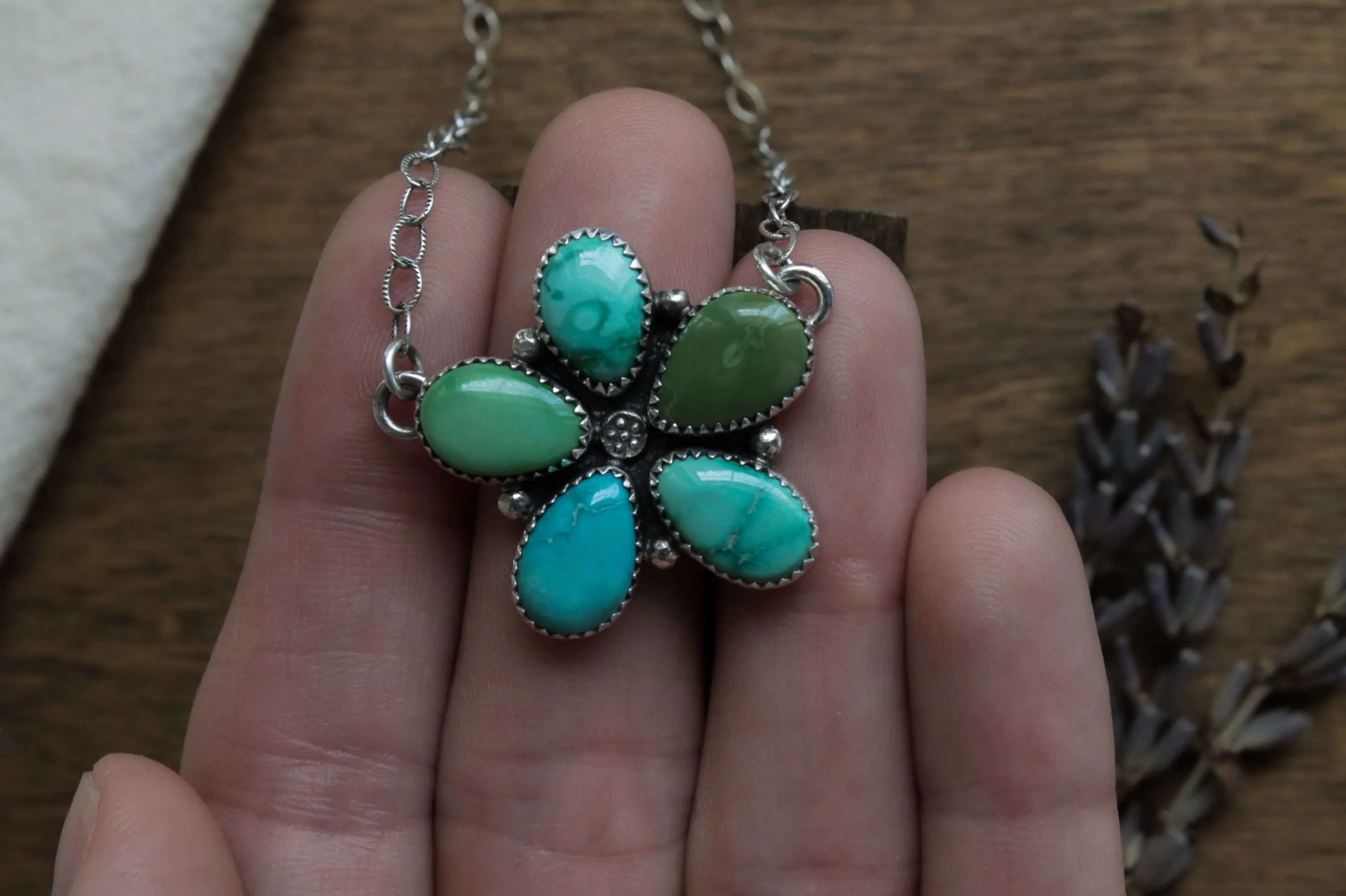 Wildflower Necklace | Emerald Valley Turquoise