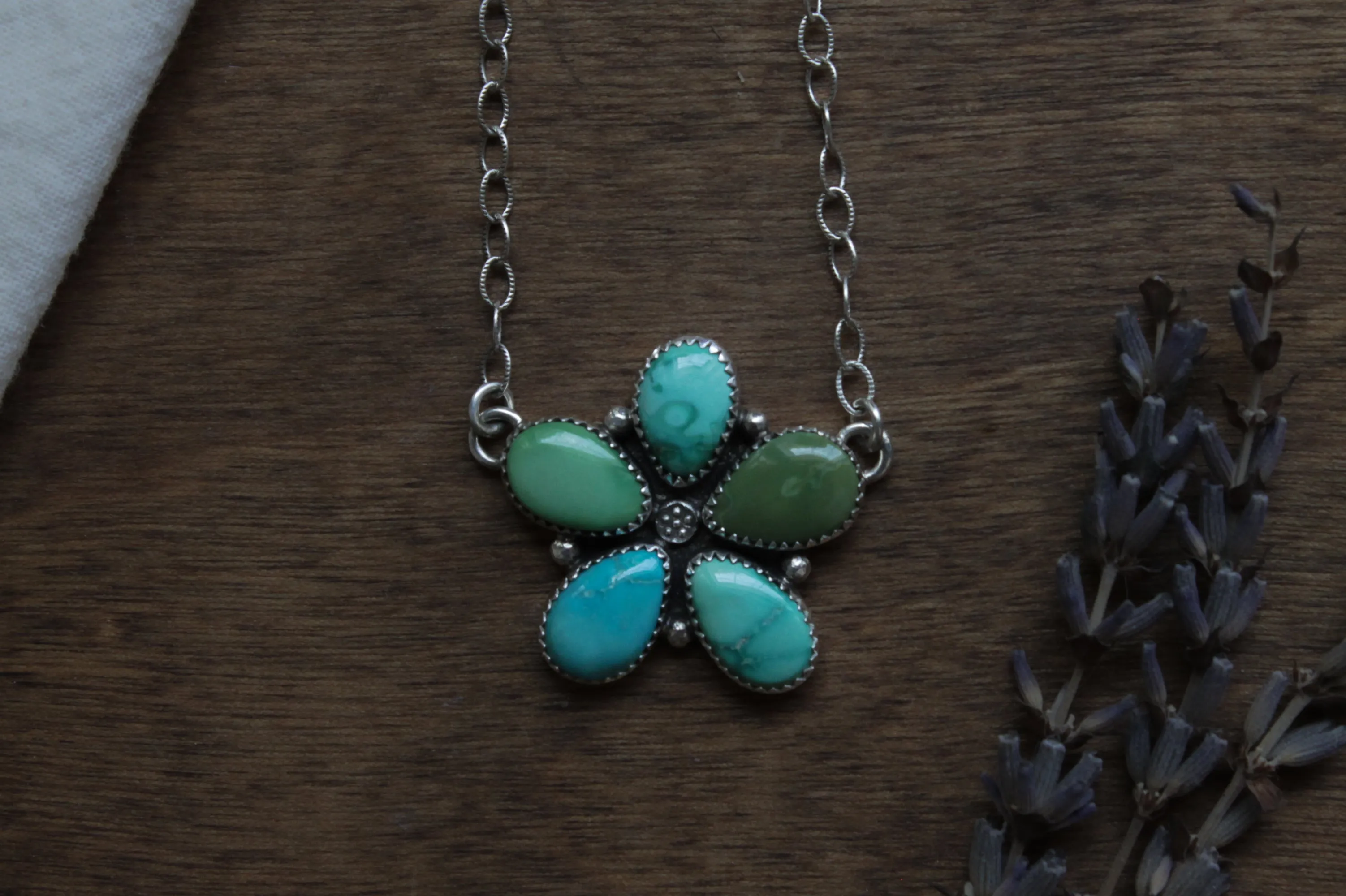 Wildflower Necklace | Emerald Valley Turquoise