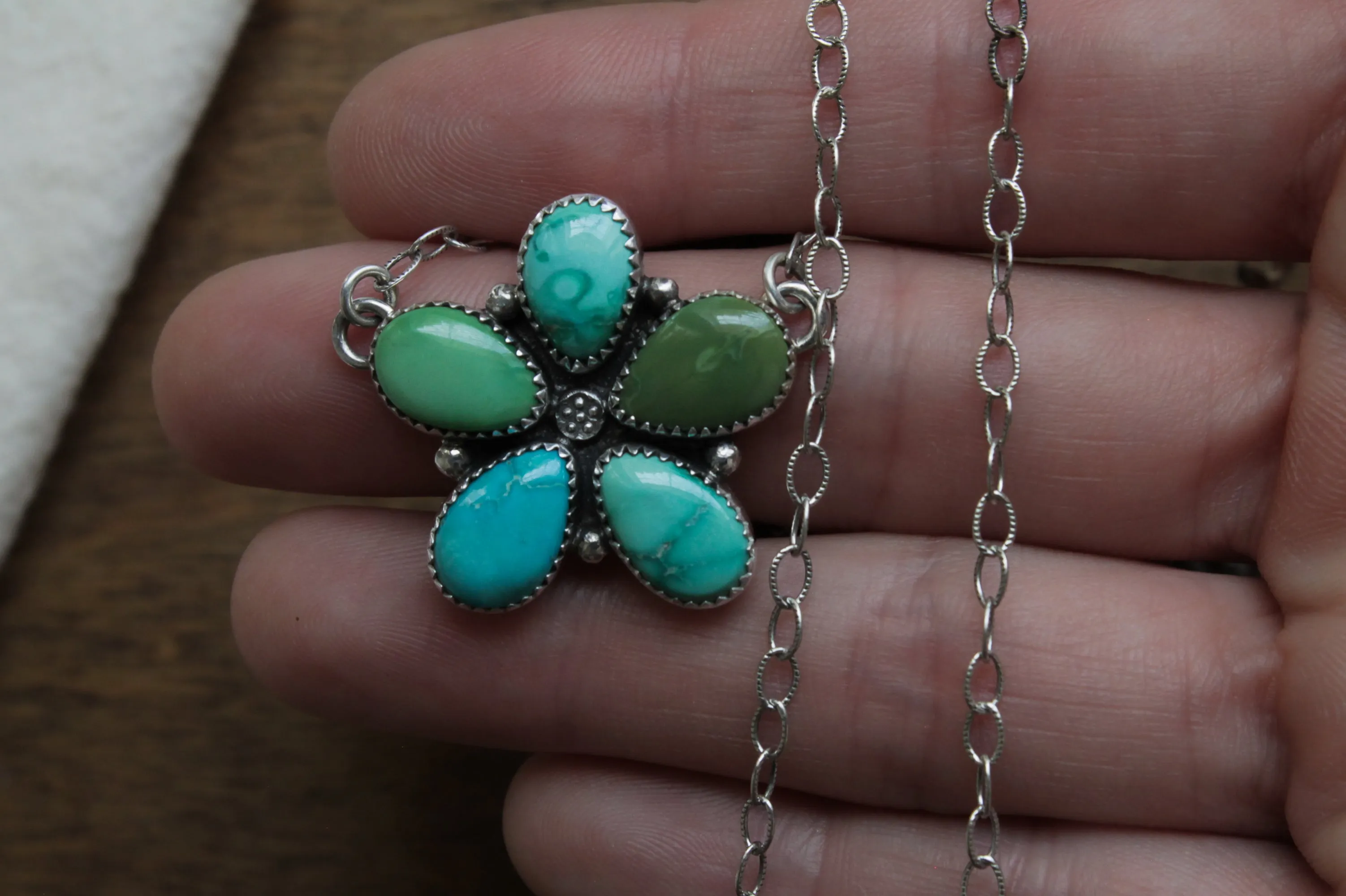 Wildflower Necklace | Emerald Valley Turquoise