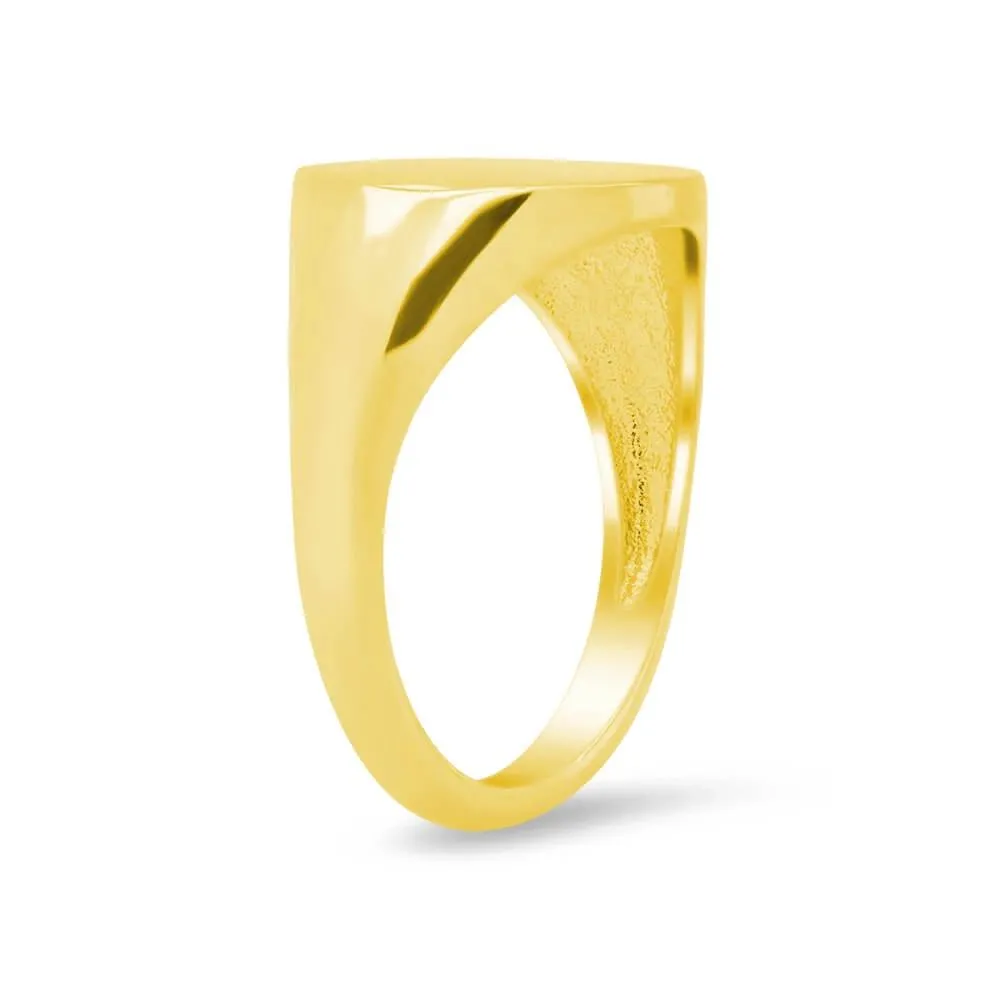 Women's Round Signet Ring - Small